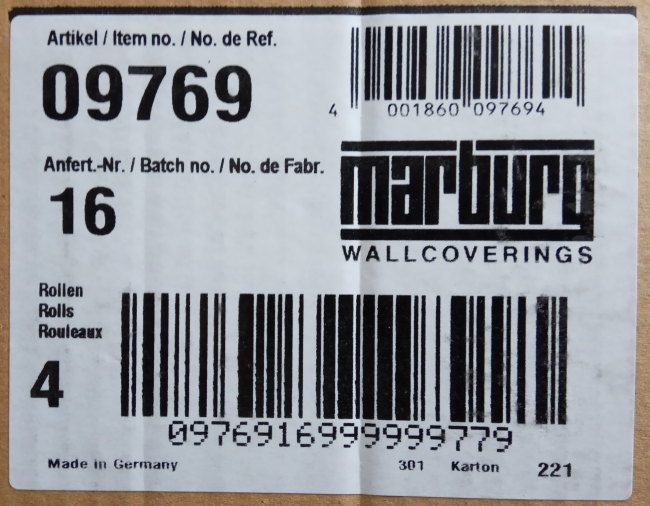 Купить флизелин Marburg 9769 гладкий 150г/м² 1,06*25м в СПб по низкой цене  | StekloOboi
