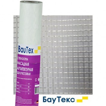 Архитектурная стеклосетка БауТекс Крепикс 80 г/м² 3*3, 50м²