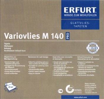 Флизелин Erfurt Variovlies M 140 (гладкий, ремонтный) 25*1,00м